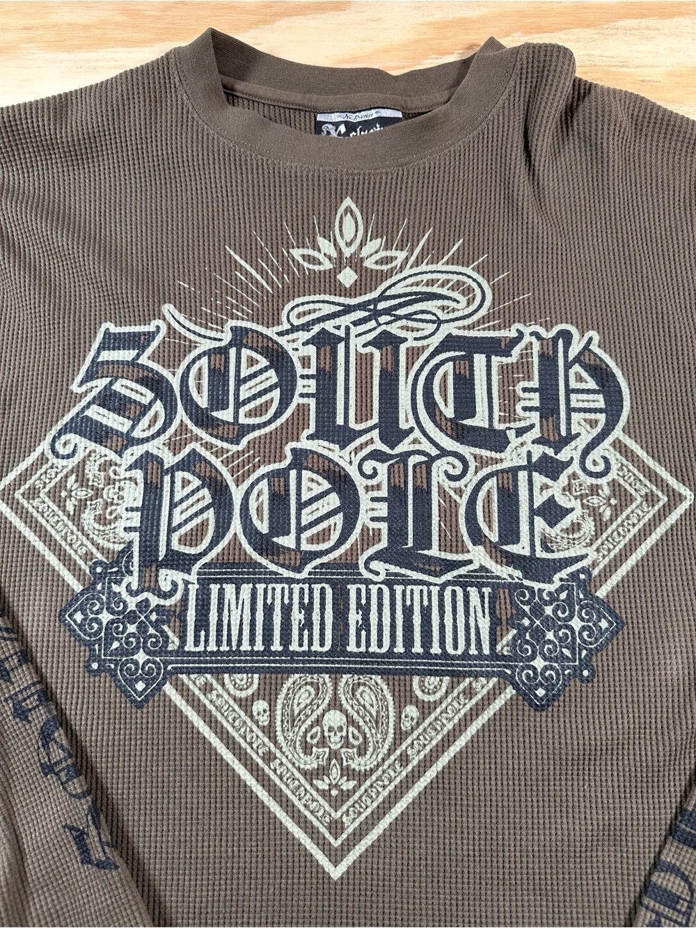 South Pole Men's Brown Long-Sleeve Graphic Shirt - Limited Edition